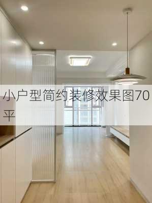 小户型简约装修效果图70平